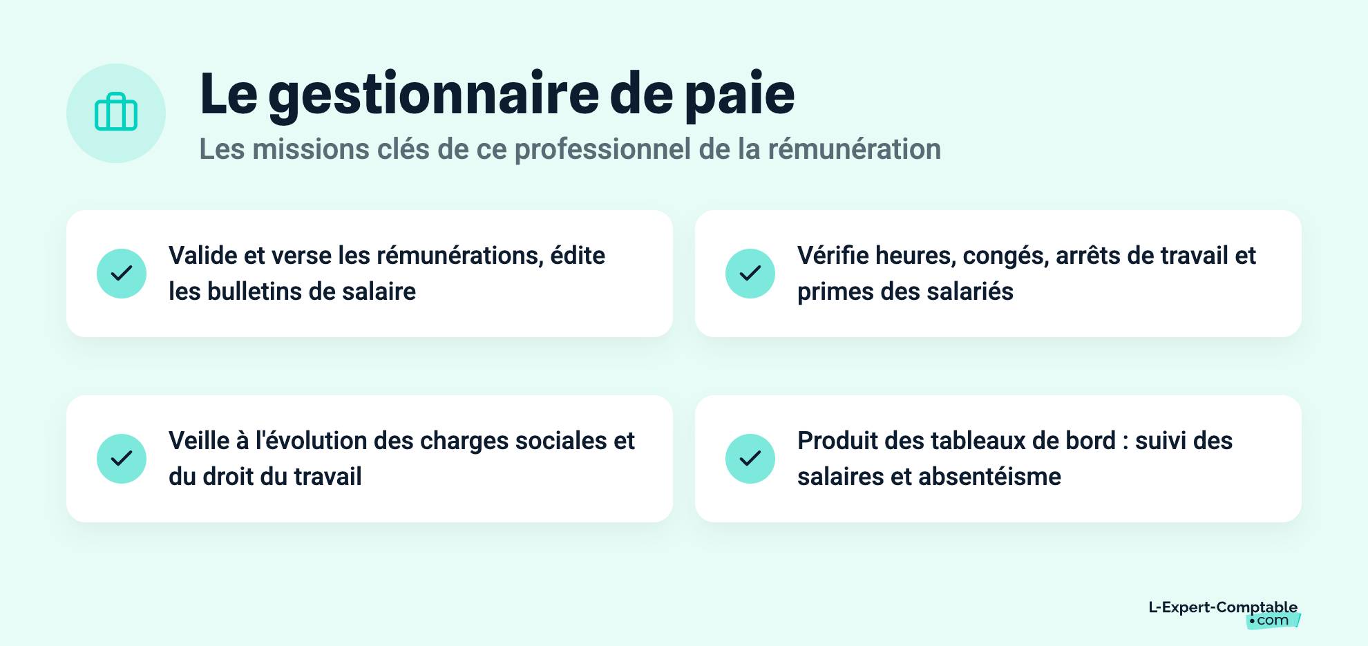Le gestionnaire de paie